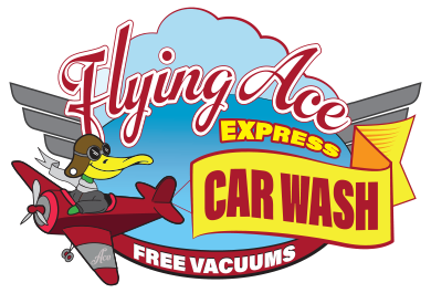 LOGO FOR FLYING ACE CAR WASH