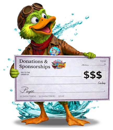 ACE WITH CHECK. DONATION AND SPONSORSHIP