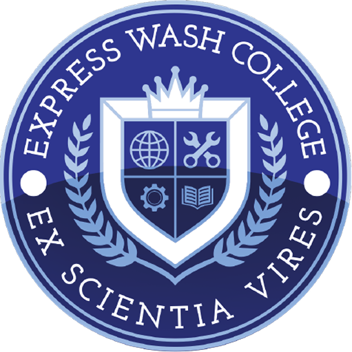 EWC EXPRESS WASH COLLEGE LOGO